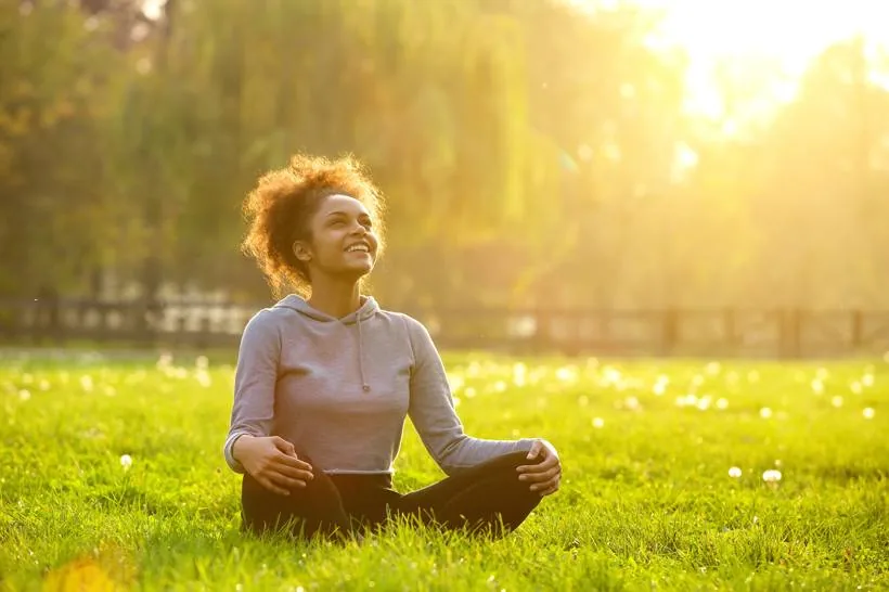 Meditating in the open air