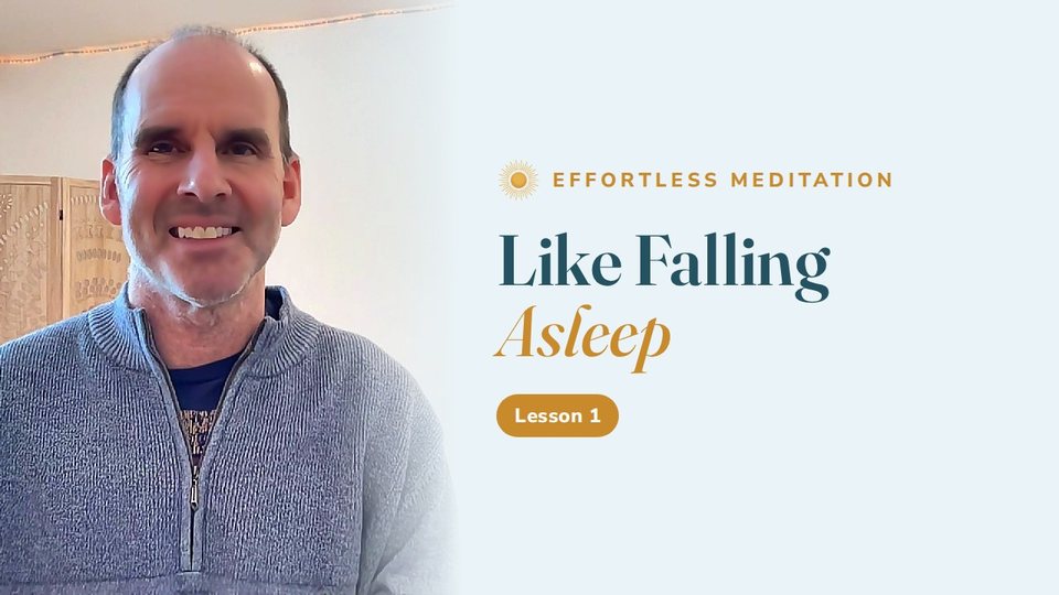 Christopher in Lesson 1: meditation is like falling asleep